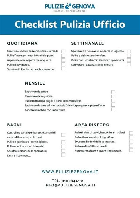Checklist per la pulizia e conservazione della vaschetta del bagnetto