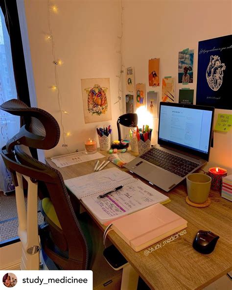 image: ergonomic study area setup
