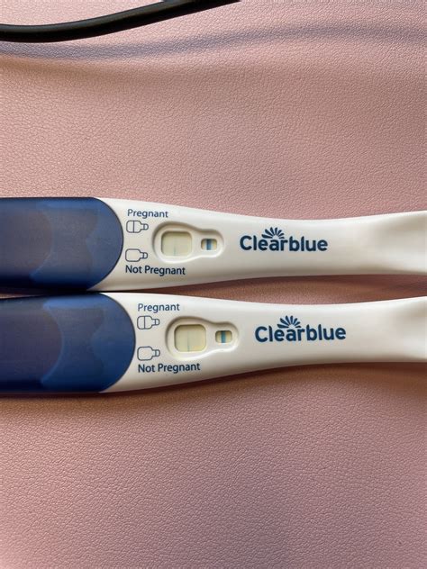 Clearblue positive test result example