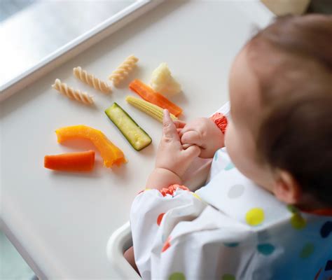 Immagine che mostra diverse consistenze di cibo per lo svezzamento