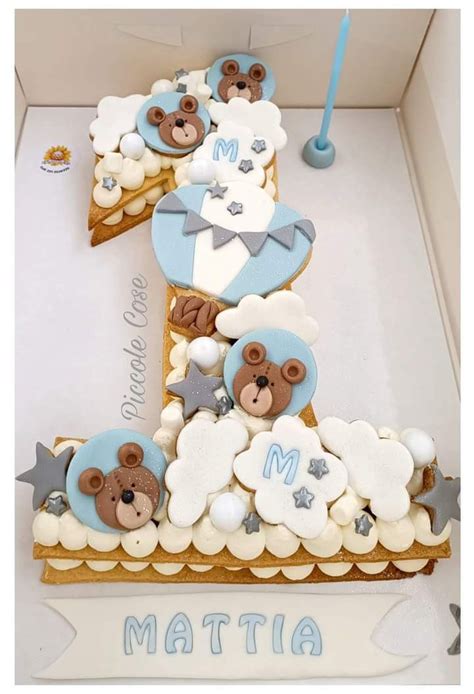 decorazione torta primo compleanno neonata