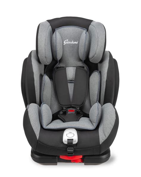 seggiolino auto giordani helios 123 isofix in un'automobile