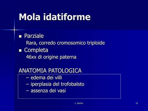 Illustrazione schematica di una mola idatiforme