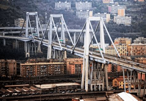 Il Ponte Morandi a Genova prima del crollo