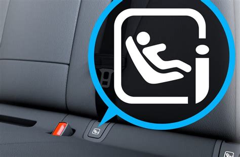 Logo ISOFIX in auto