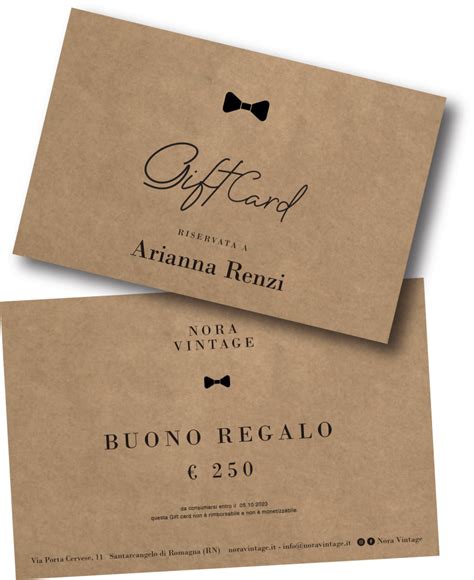 Esempio di Gift Card Prénatal virtuale