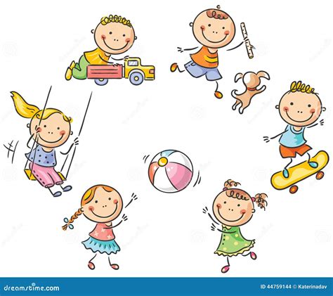Illustrazione di bambini che giocano al giro tondo cantando una filastrocca