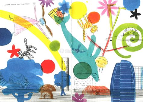 Illustrazione di Gianni Rodari con bambini