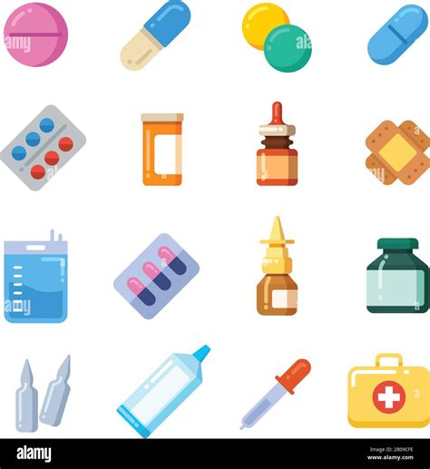 Icone di farmaci che interagiscono