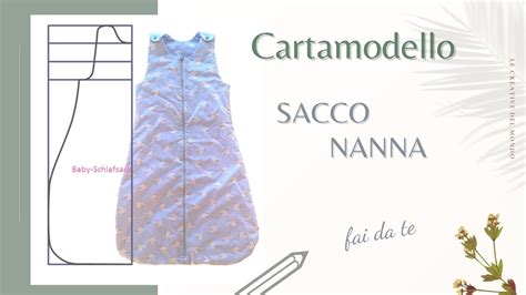 Esempio di cartamodello per sacco nanna