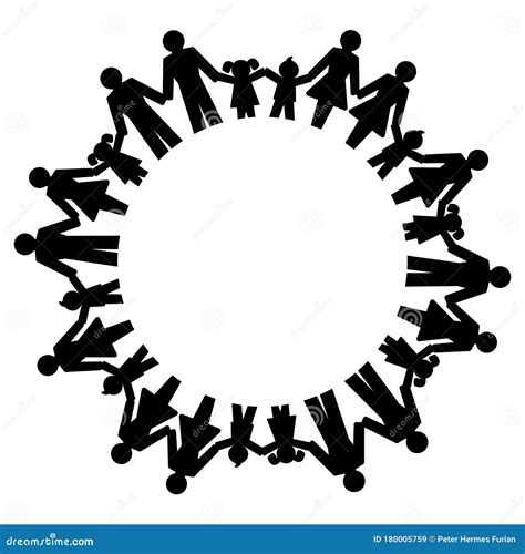 Persone che si tengono per mano in un cerchio