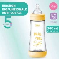 Diagramma di un biberon anticolica con valvola