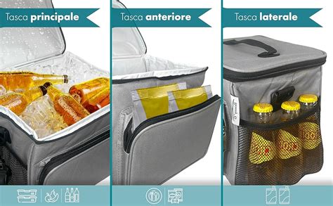 Borsa frigo con biberon e ghiaccioli