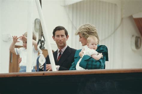 Principessa Diana, Principe Carlo, William e Harry con Tiggy Legge-Bourke