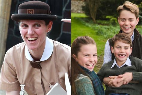 Maria Teresa Turrion Borrallo con i Principi George, Charlotte e Louis