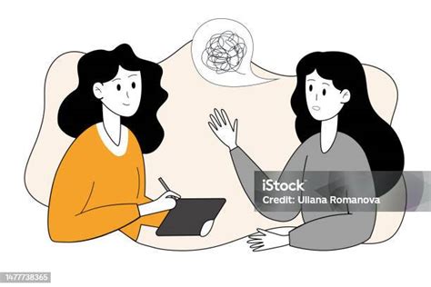 illustrazione di una donna che riceve supporto emotivo