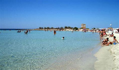 Spiaggia di Porto Cesareo con mare cristallino