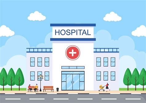 Hospital building with a 