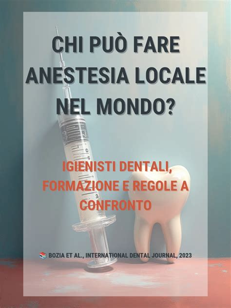 Anestesia Locale per Interventi Dentali