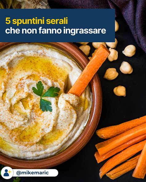 Tavola comparativa spuntini serali