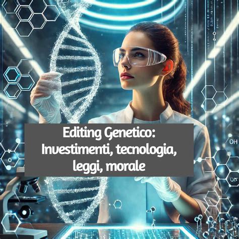 Schema di editing genetico su embrione e possibili risultati