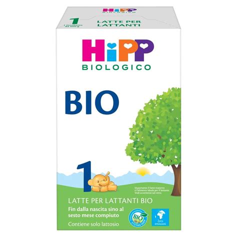 Tabella nutrizionale latte HiPP 1 Bio