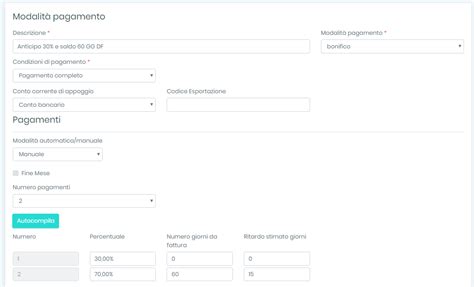 Modalità di pagamento online