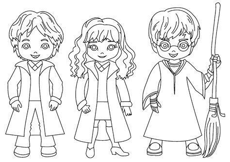 Bambini vestiti da Harry Potter, Hermione e Ron