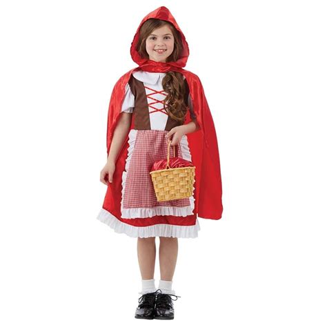 Bambine con costumi da Cappuccetto Rosso