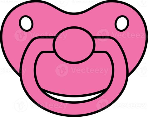 Ciuccio rosa PNG con sfondo trasparente