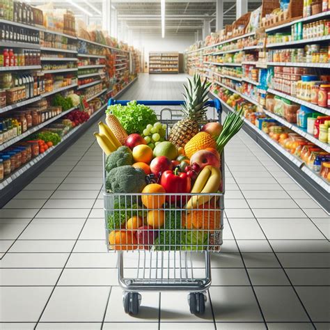 Carrello della spesa online con etichette di sconto e capi firmati