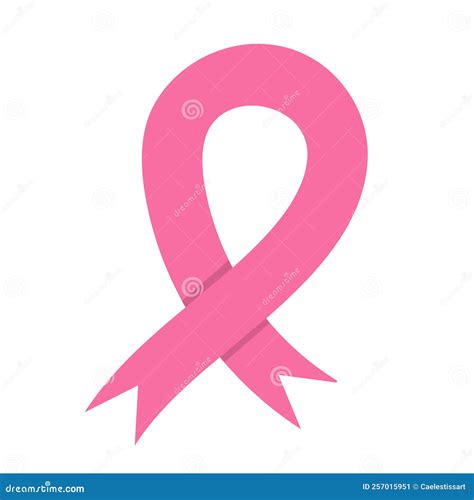 Simbolo nastro rosa per la consapevolezza del cancro al seno