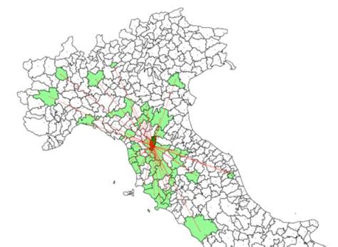 Mappa del distretto industriale di Altavilla Vicentina con indicazione della sede aziendale