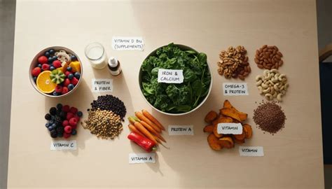 Tavola comparativa di nutrienti essenziali per la gravidanza