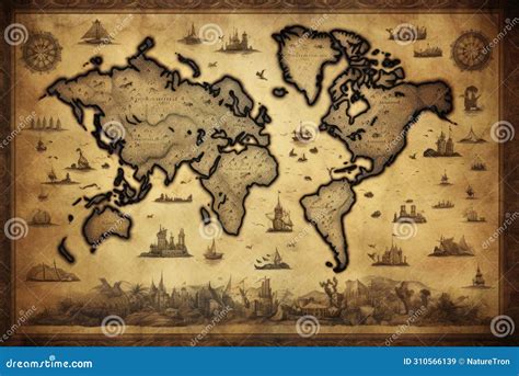 Mappa del Nuovo Mondo e Vecchio Mondo della Spada della Verità