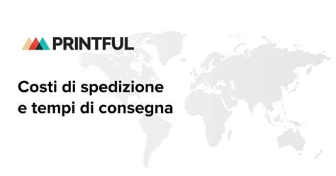 mappa di spedizione con tempi di consegna