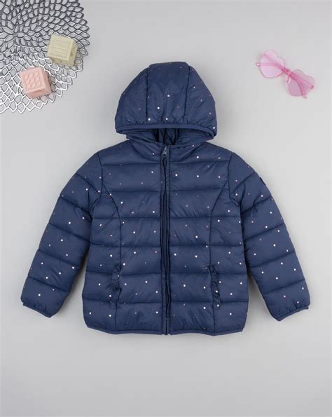 Piumino blu con cuori dal design Prénatal