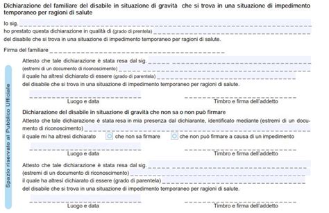 modulo di dichiarazione di nascita con campi da compilare