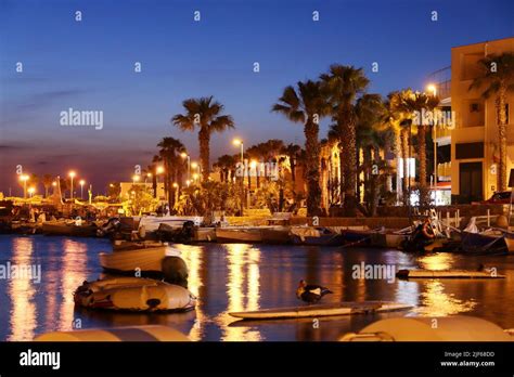 Porto Cesareo busy street at night