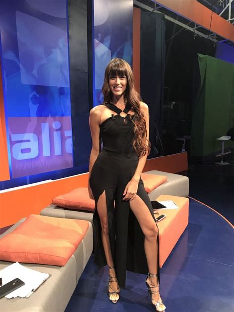 Alice Brivio in studio televisivo