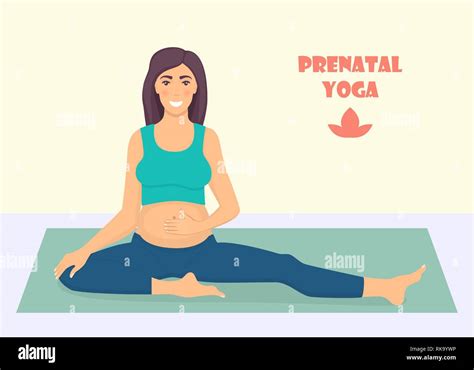donna incinta che esegue esercizi di yoga prenatale su un tappetino