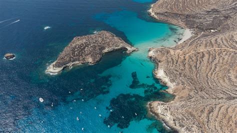 Isola dei Conigli vista dall'alto
