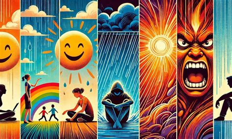 illustrazione stilizzata che rappresenta le diverse emozioni e il turbinio mentale durante la gestazione
