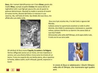 Zeus neonato affidato alle ninfe