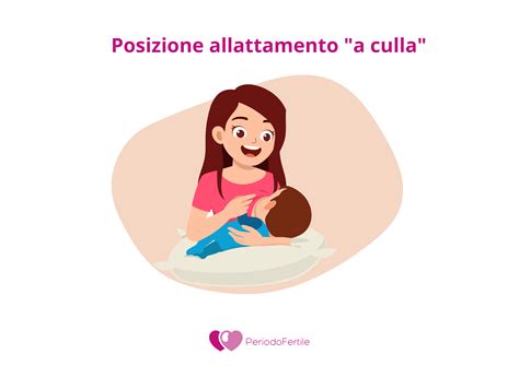Schema della posizione a culla con cuscino da allattamento