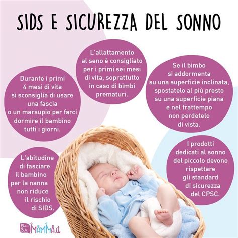 Avviso di sicurezza: neonato che dorme su una superficie piana e stabile