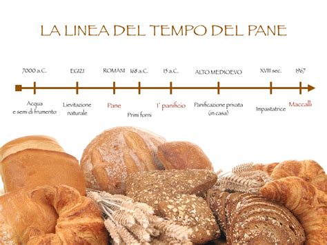 Un'infografica che mostra la storia del pane attraverso le epoche e le culture