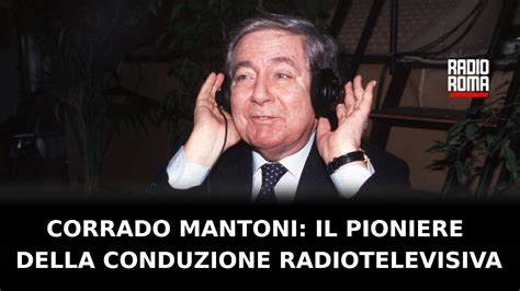 Ritratto di Corrado Mantoni, volto storico della televisione italiana