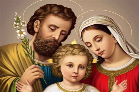 Illustrazione del concetto di Sacra Famiglia come modello di vita domestica