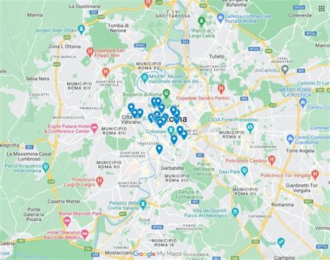 Mappa schematica dei punti di interesse e delle strutture alberghiere di Porto Cesareo
